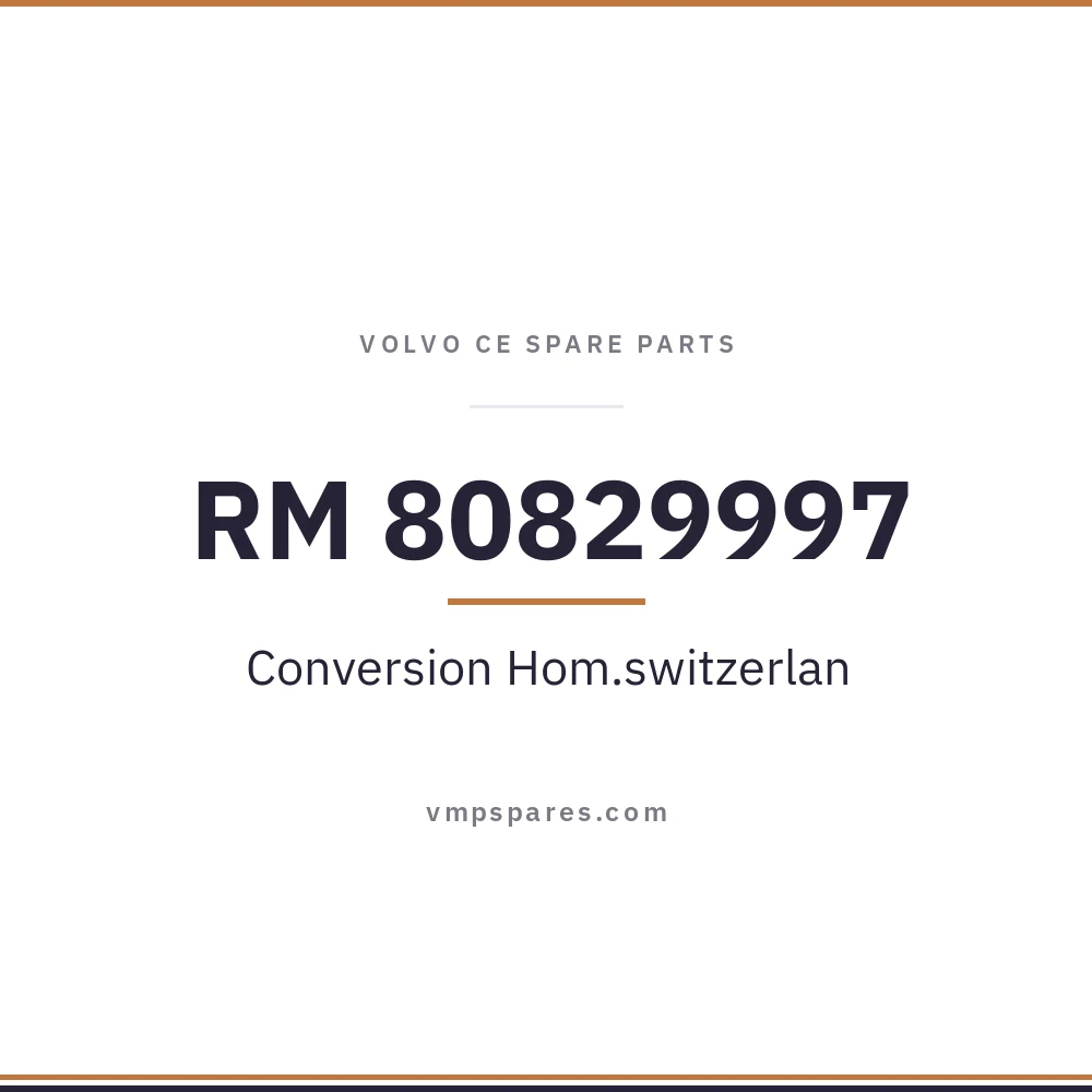 RM 80829997 – Conversion Hom.switzerlan