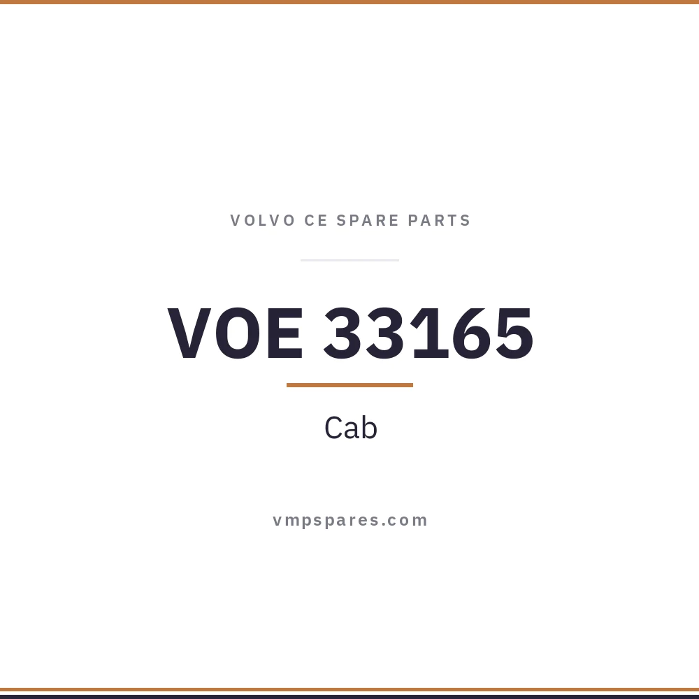 VOE 33165 – Cab