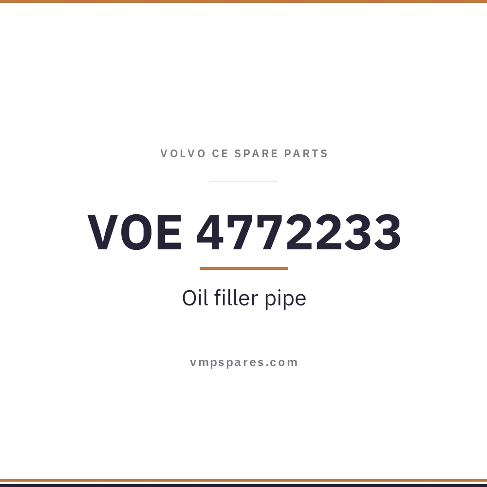VOE 4772233 – Oil filler pipe