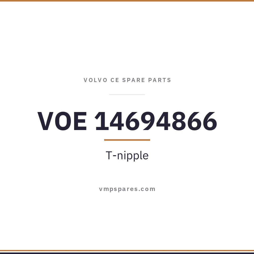 VOE 14694866 – T-nipple