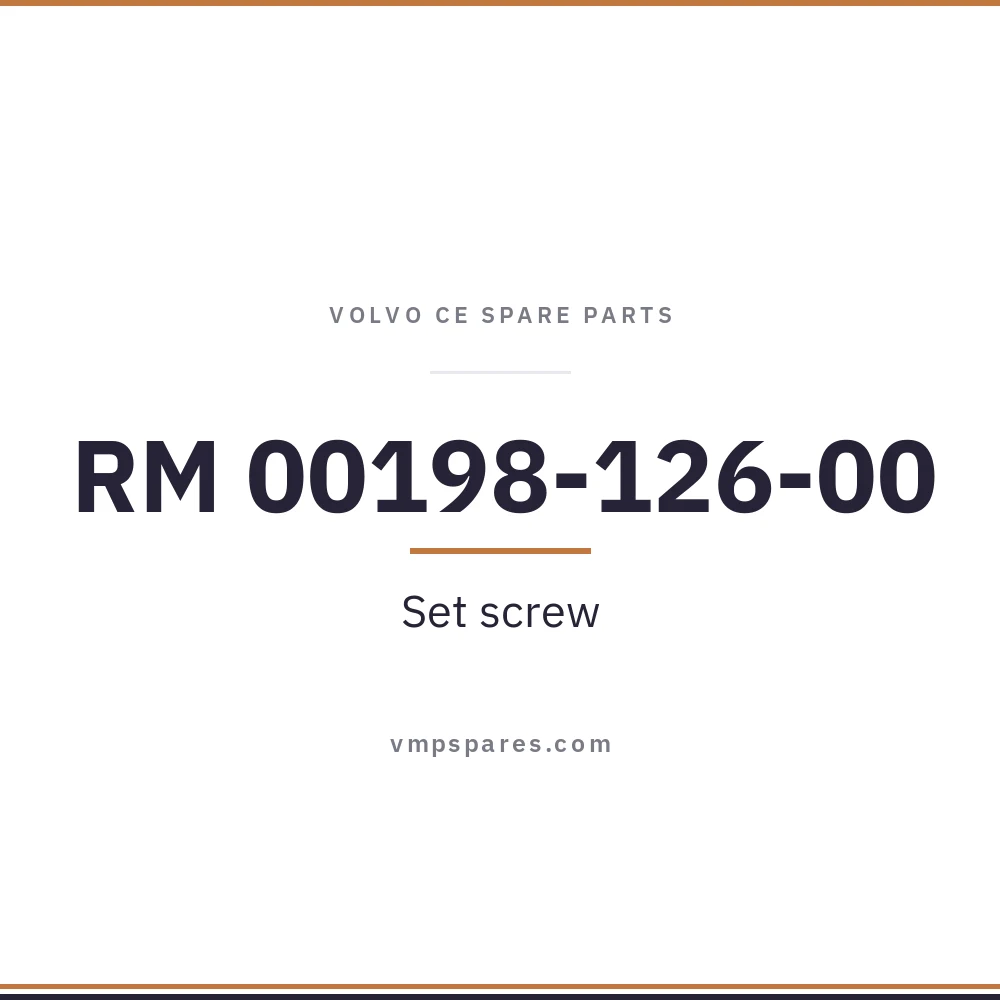 RM 00198-126-00 – Set screw