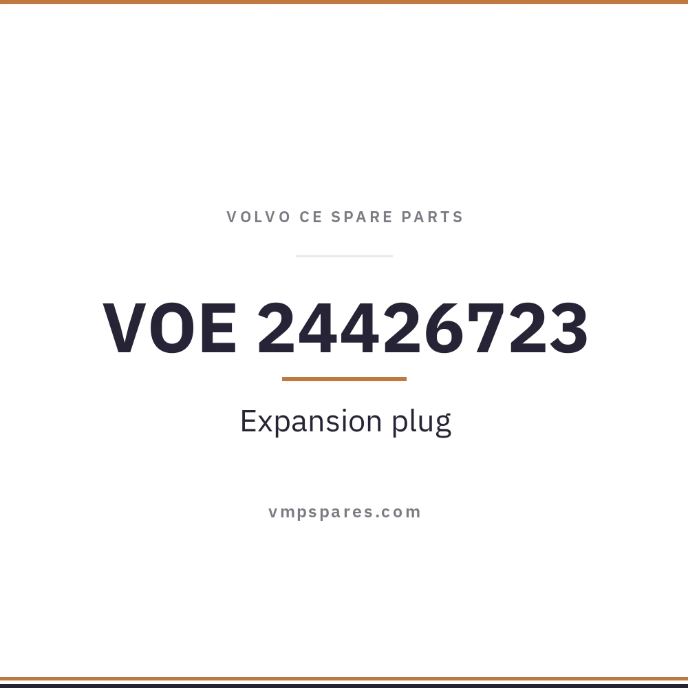 VOE 24426723 – Expansion plug