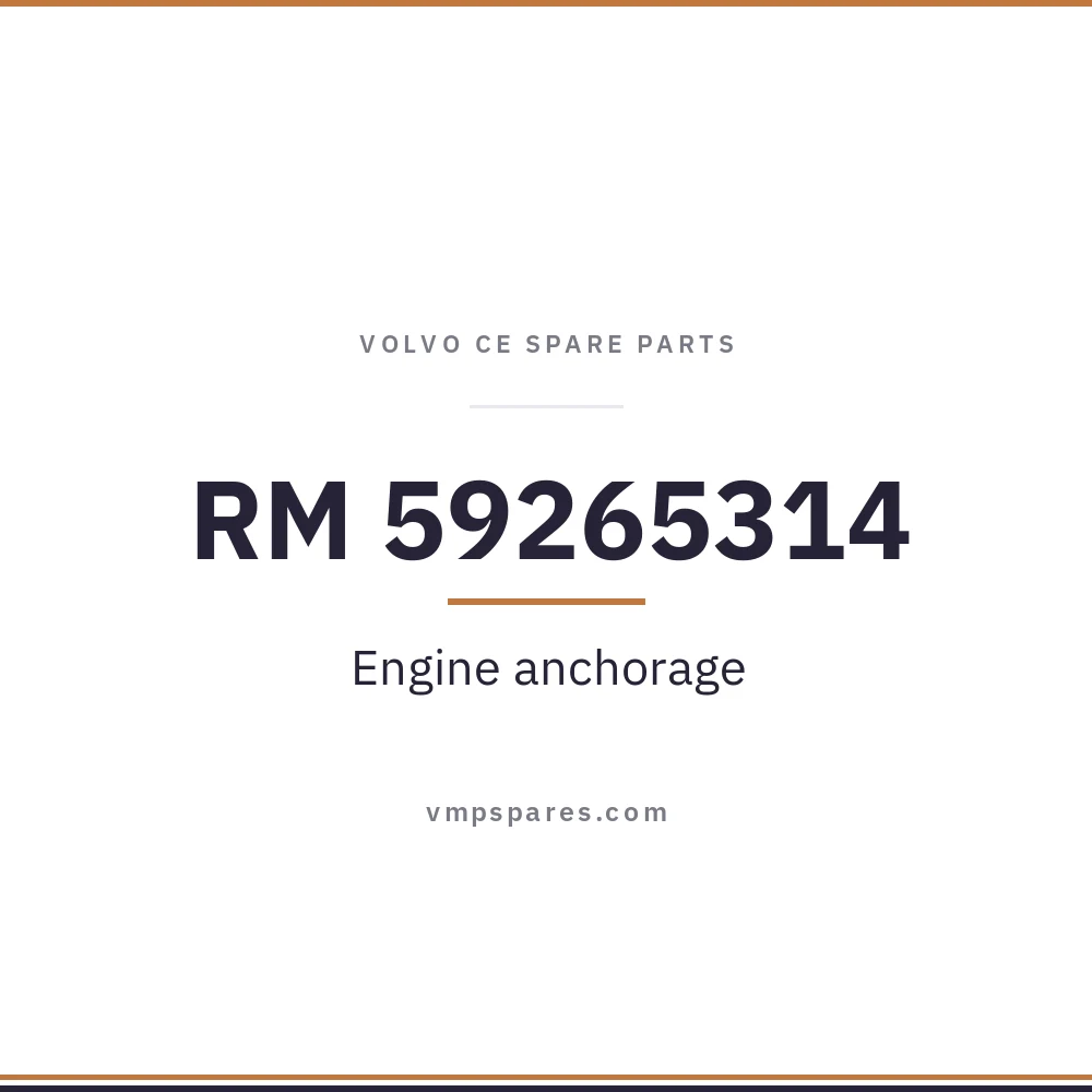 RM 59265314 – Engine anchorage