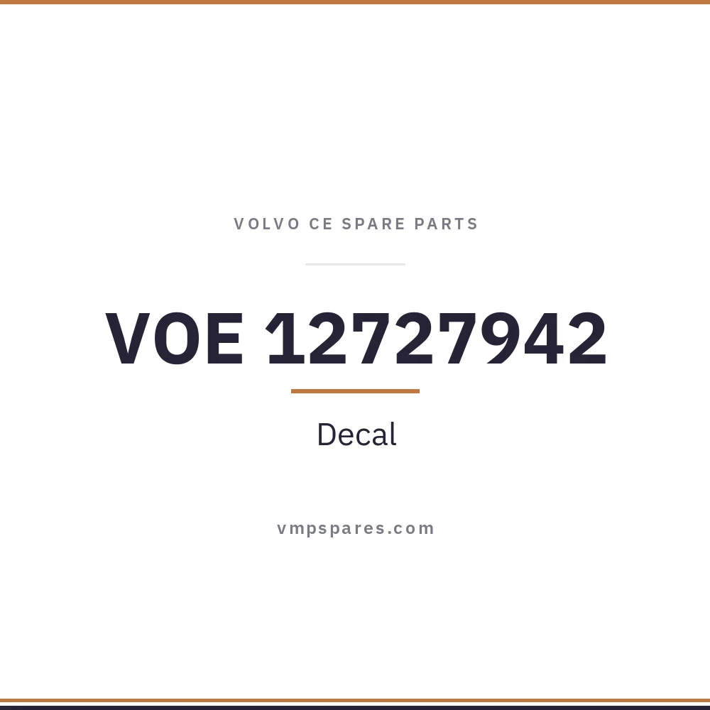 VOE 12727942 – Decal