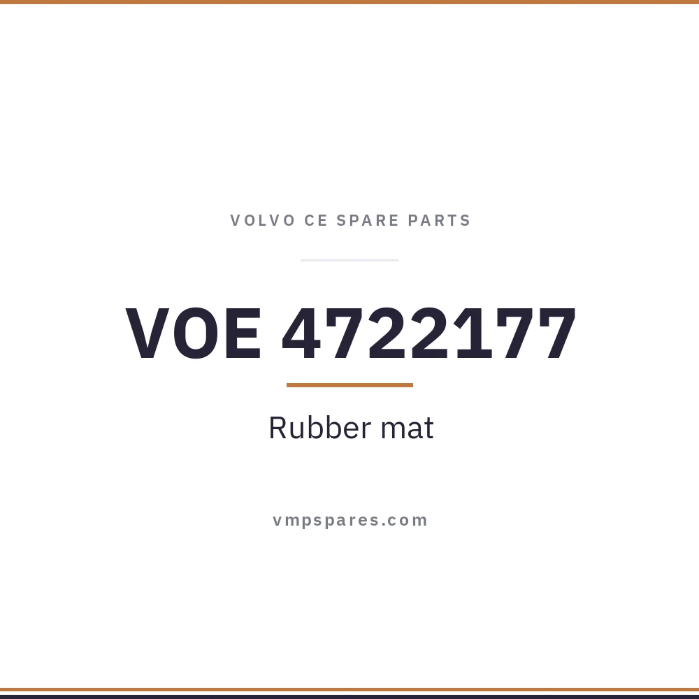 VOE 4722177 – Rubber mat