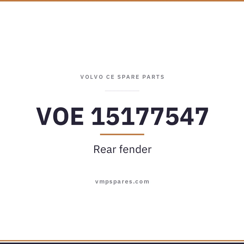VOE 15177547 – Rear fender