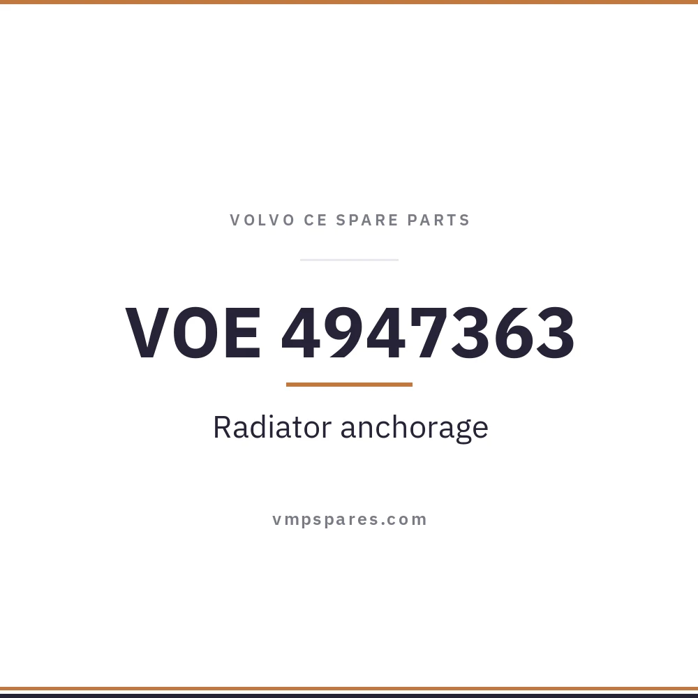 VOE 4947363 – Radiator anchorage
