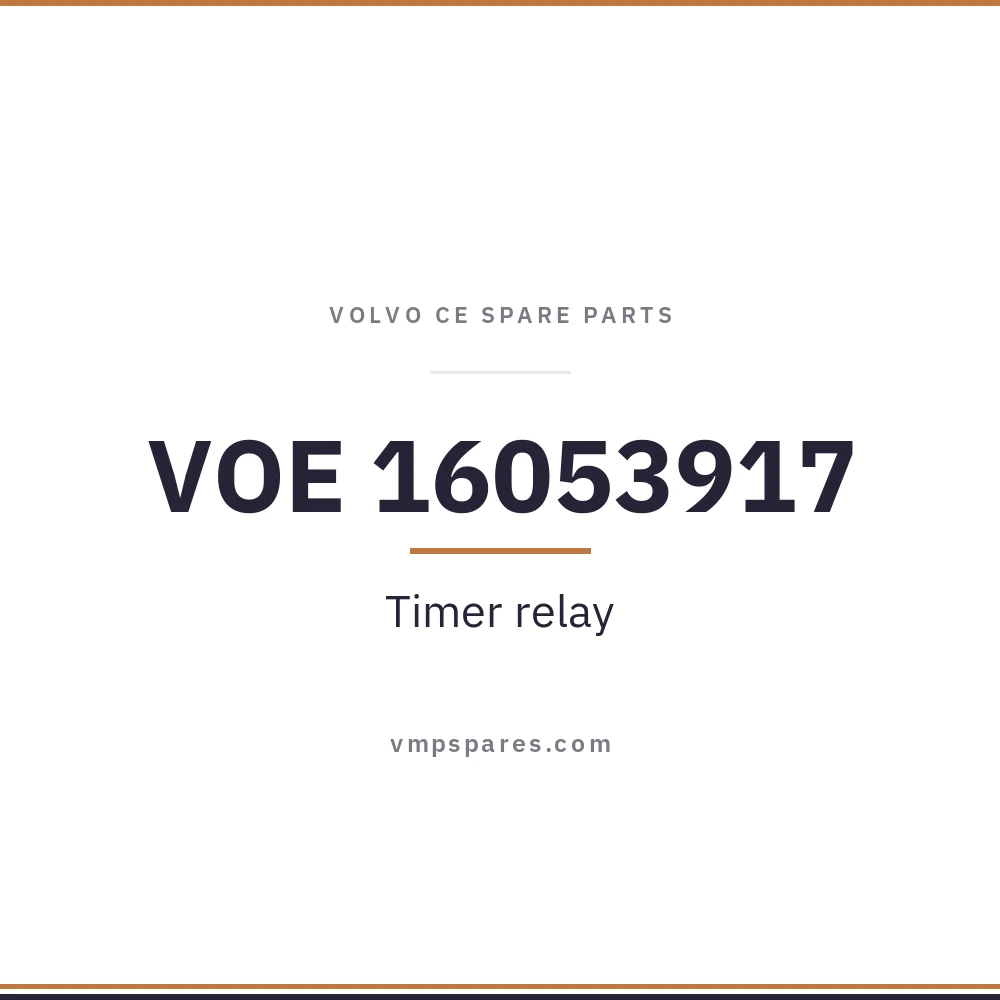VOE 16053917 – Timer relay