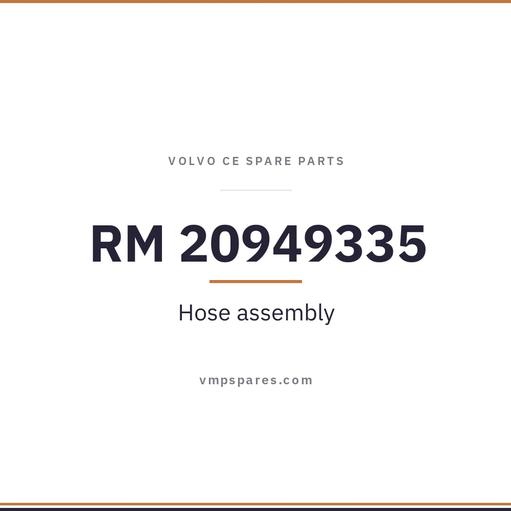 RM 20949335 – Hose assembly