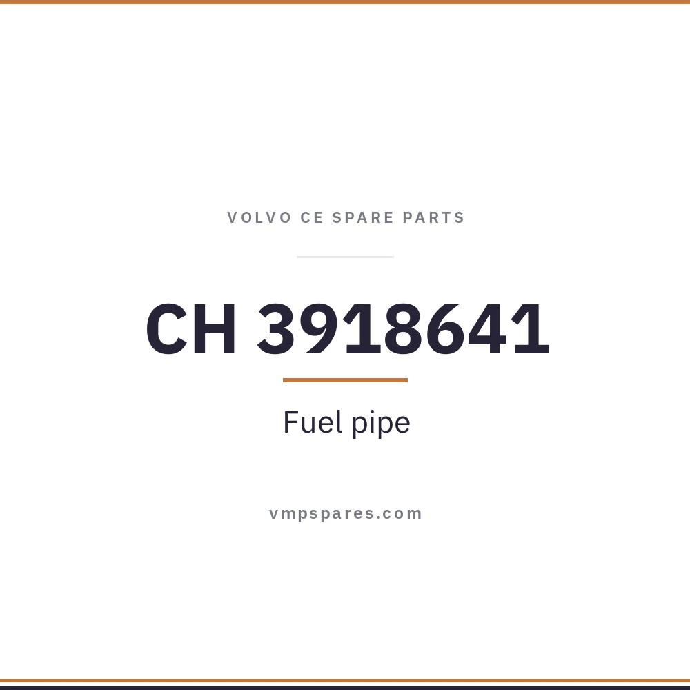 CH 3918641 – Fuel pipe