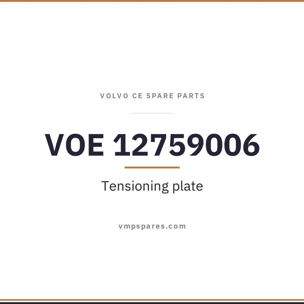 VOE 12759006 – Tensioning plate