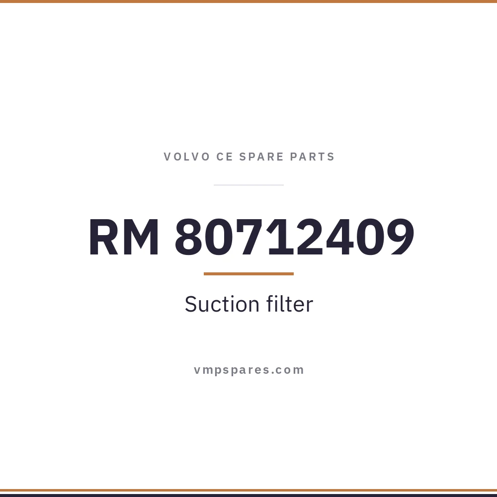 RM 80712409 – Suction filter