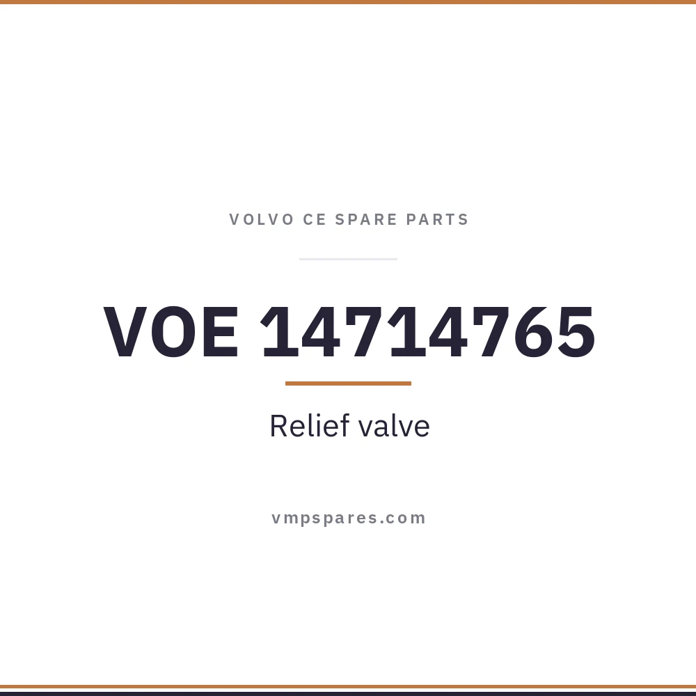 VOE 14714765 – Relief valve