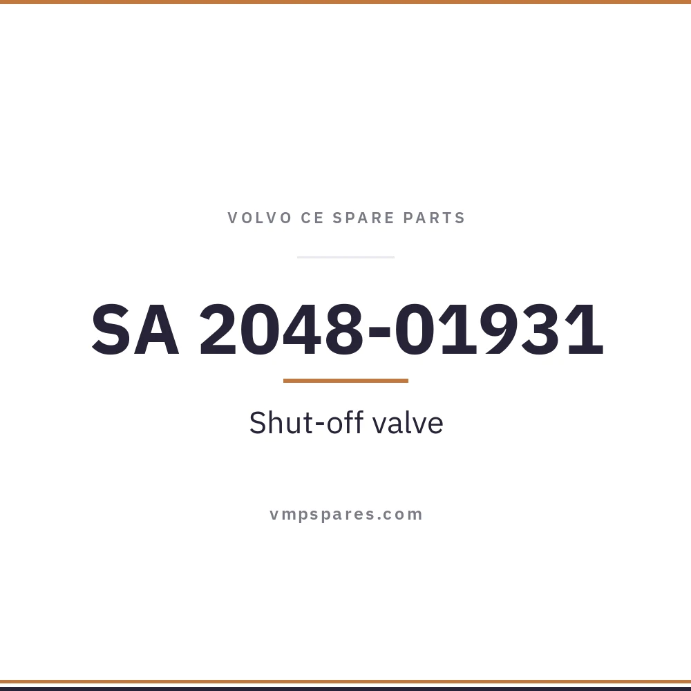 SA 2048-01931 – Shut-off valve