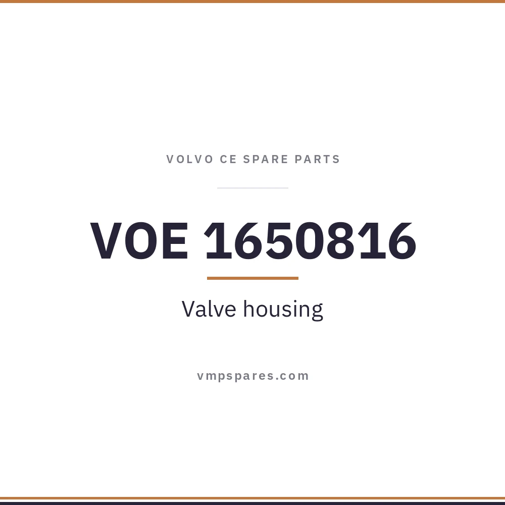 VOE 1650816 – Valve housing