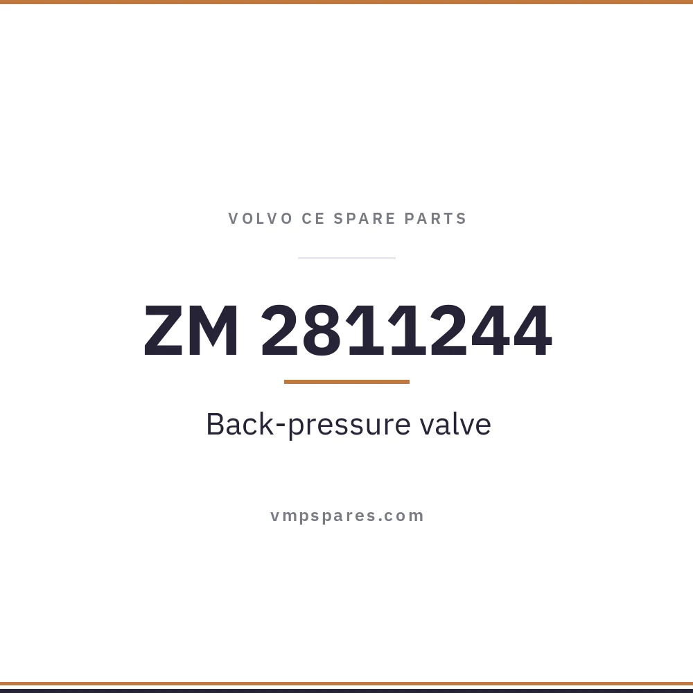 ZM 2811244 – Back-pressure valve