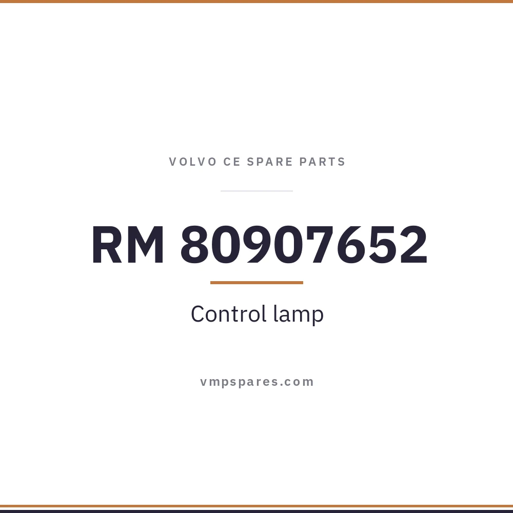 RM 80907652 – Control lamp