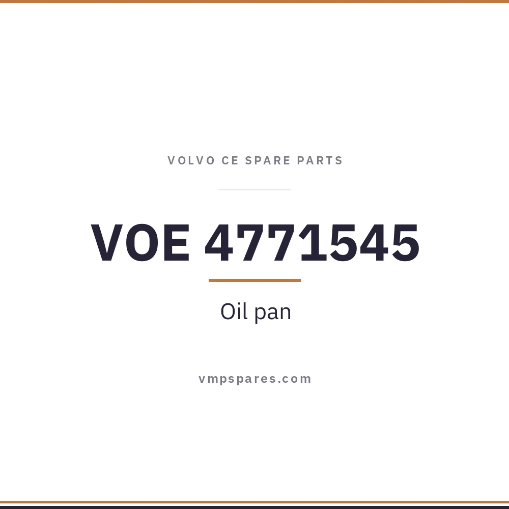 VOE 4771545 – Oil pan