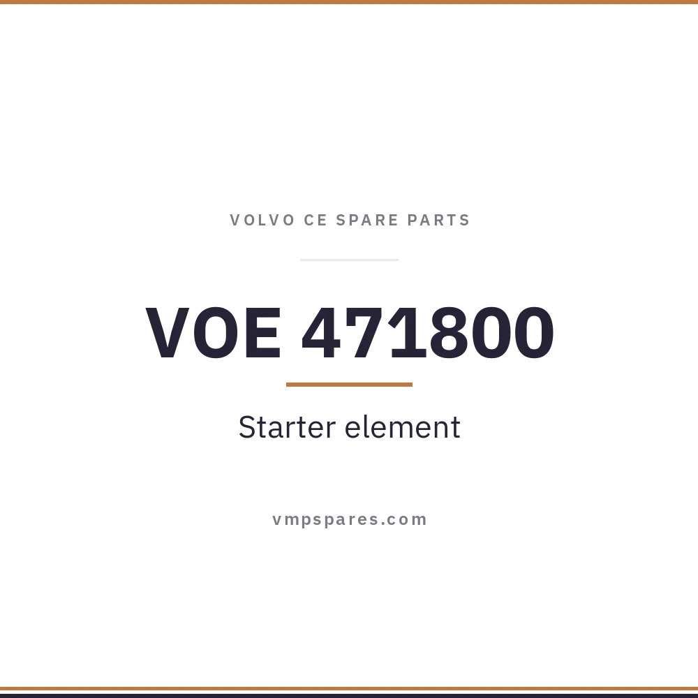 VOE 471800 – Starter element