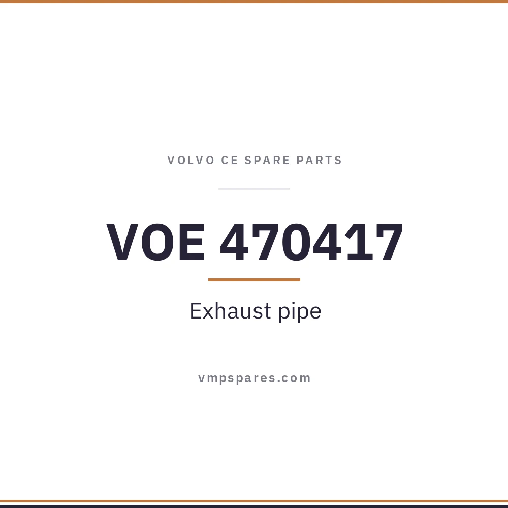 VOE 470417 – Exhaust pipe