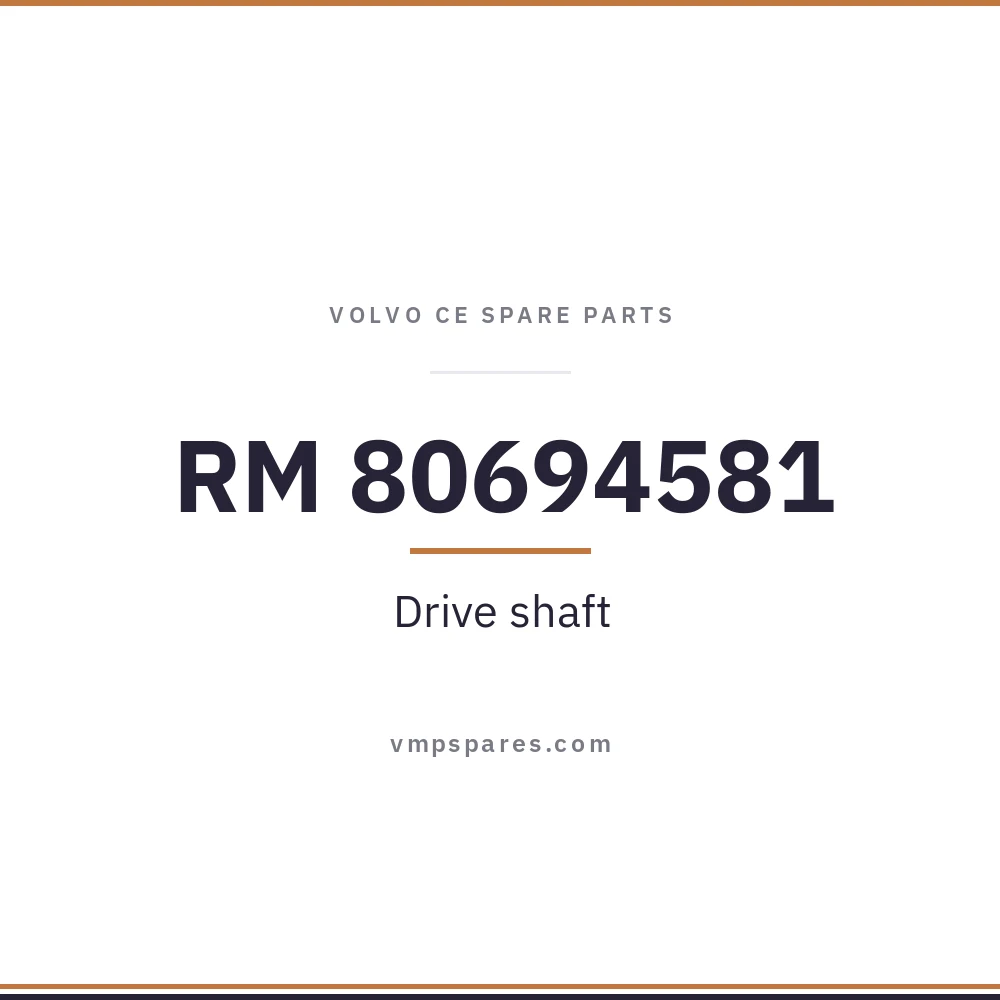 RM 80694581 – Drive shaft