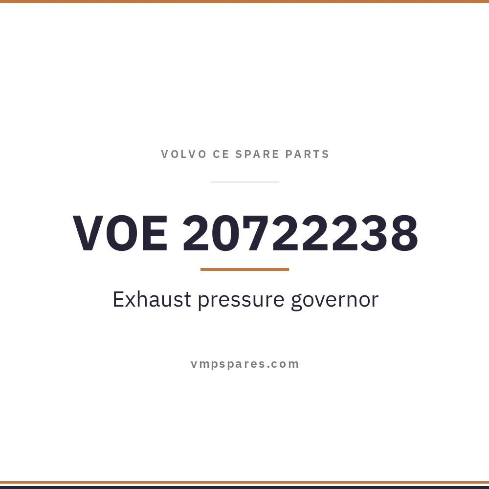 VOE 20722238 – Exhaust pressure governor