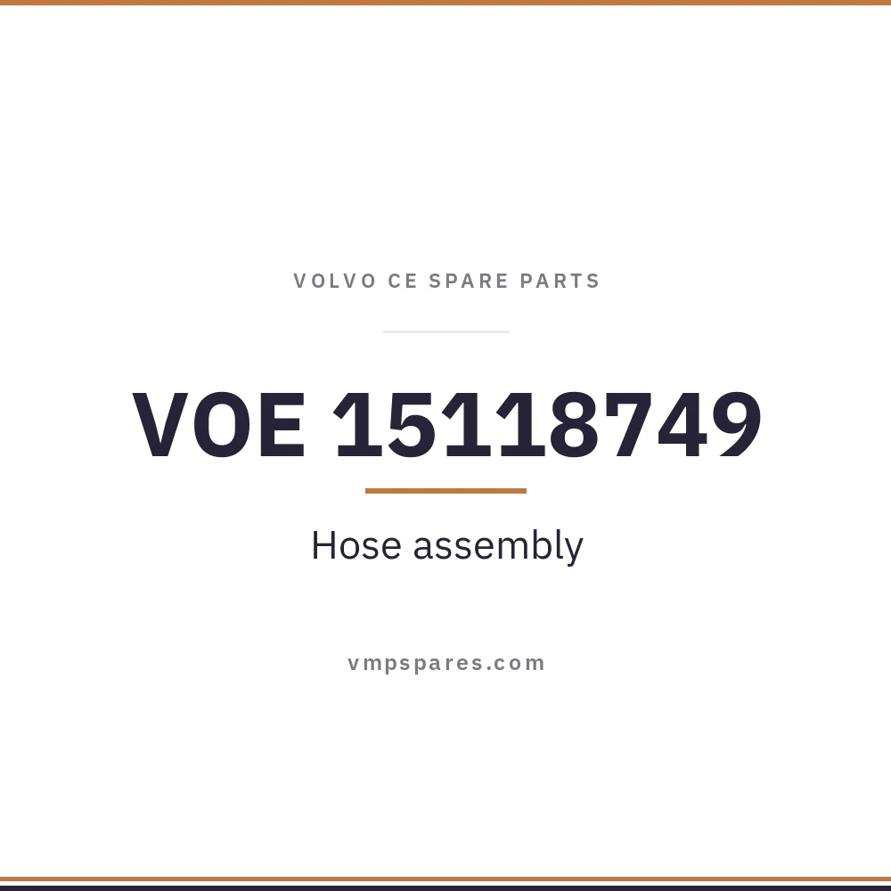 VOE 15118749 – Hose assembly