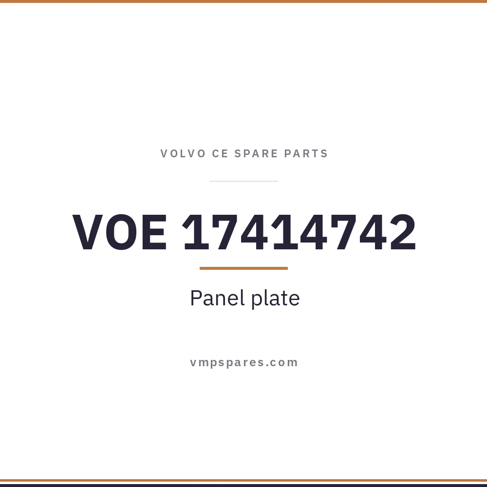 VOE 17414742 – Panel plate