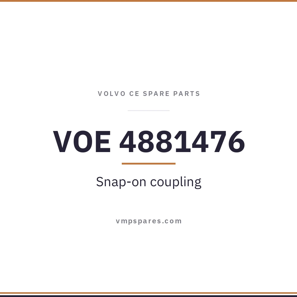 VOE 4881476 – Snap-on coupling