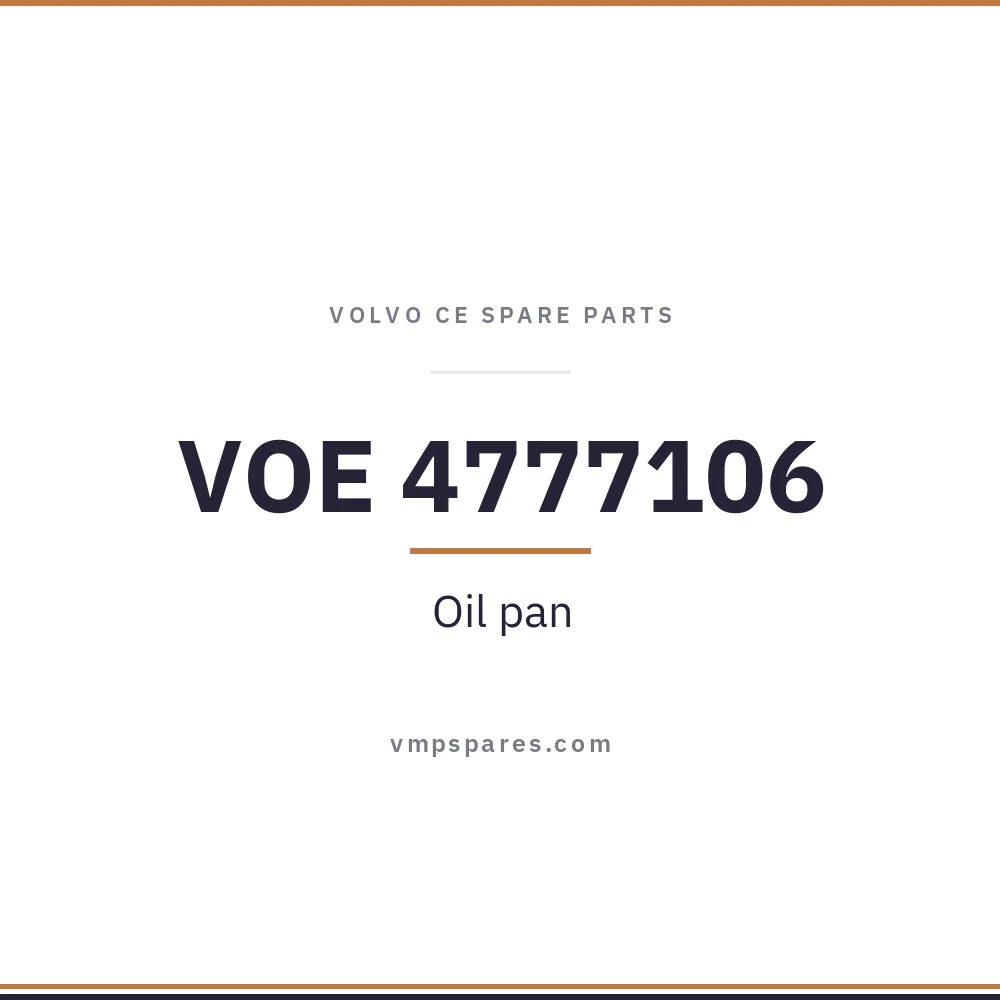 VOE 4777106 – Oil pan