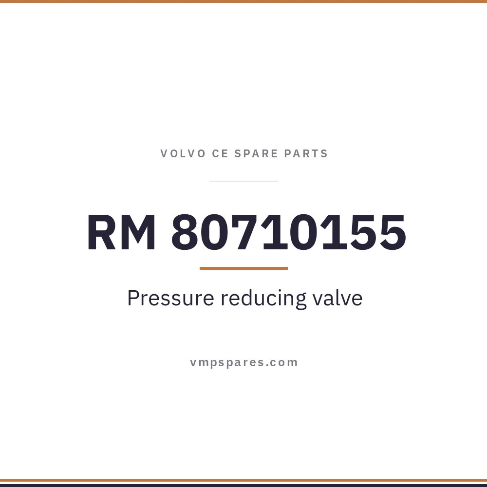 RM 80710155 – Pressure reducing valve