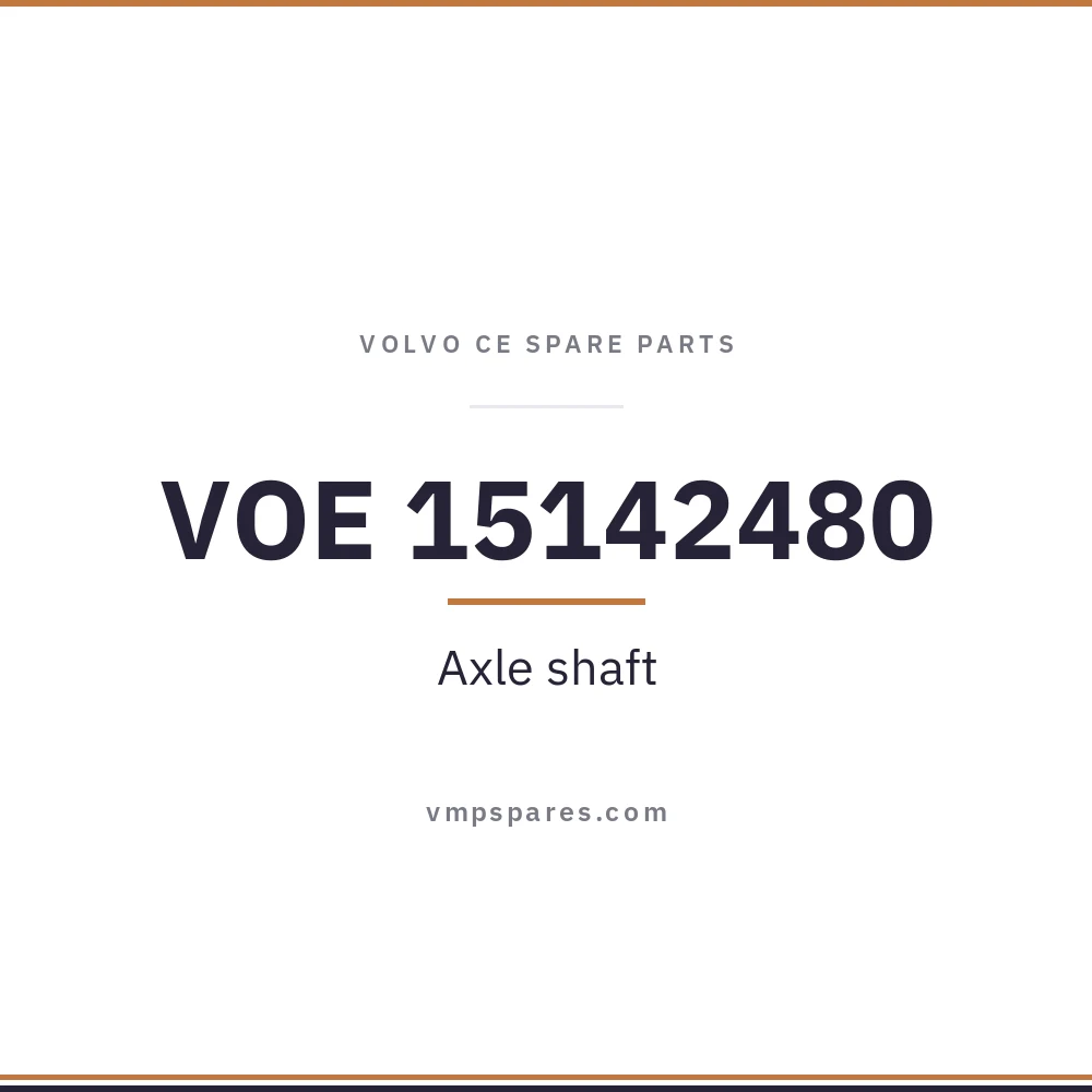 VOE 15142480 – Axle shaft