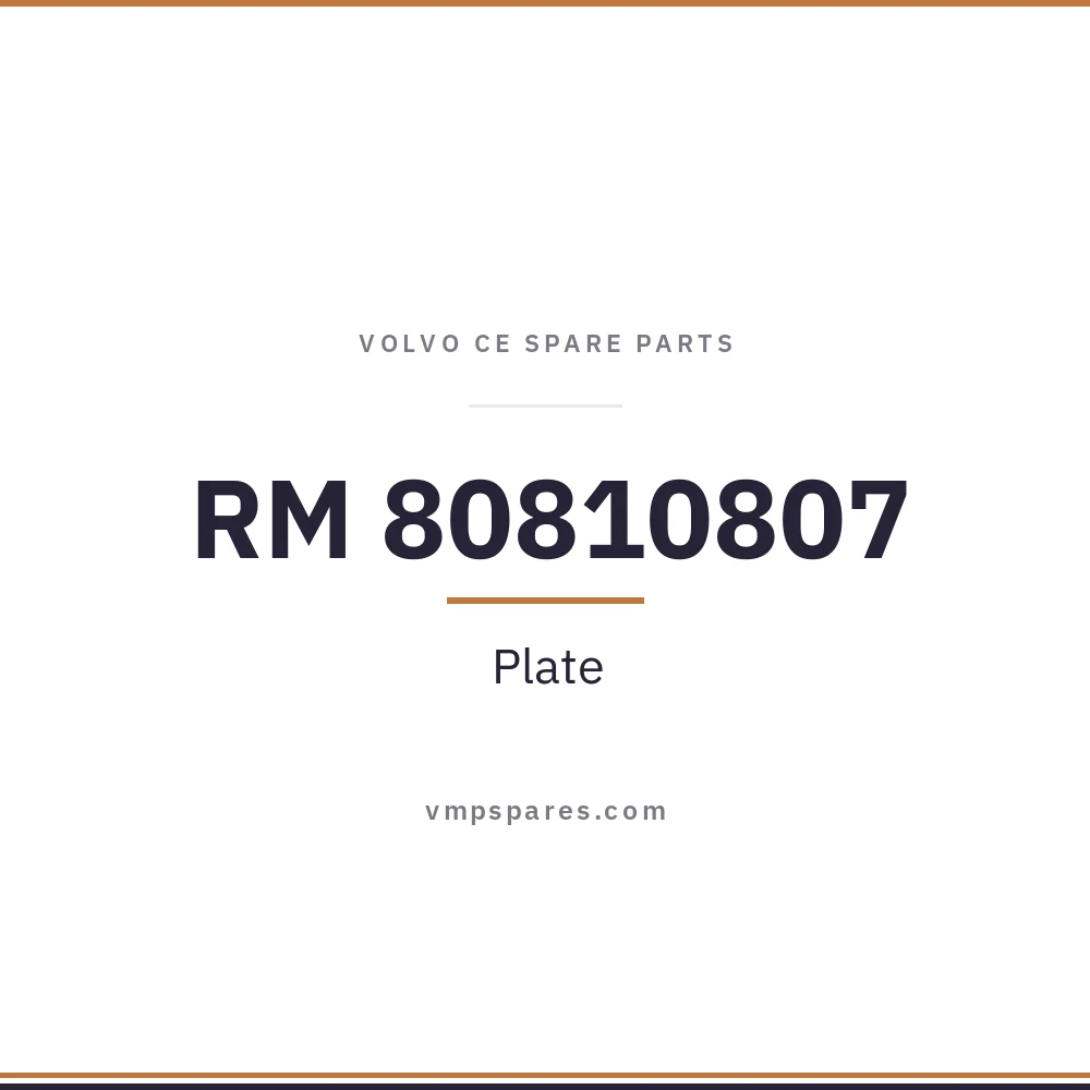 RM 80810807 – Plate