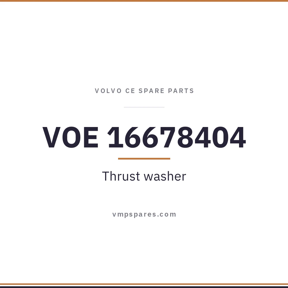 VOE 16678404 – Thrust washer