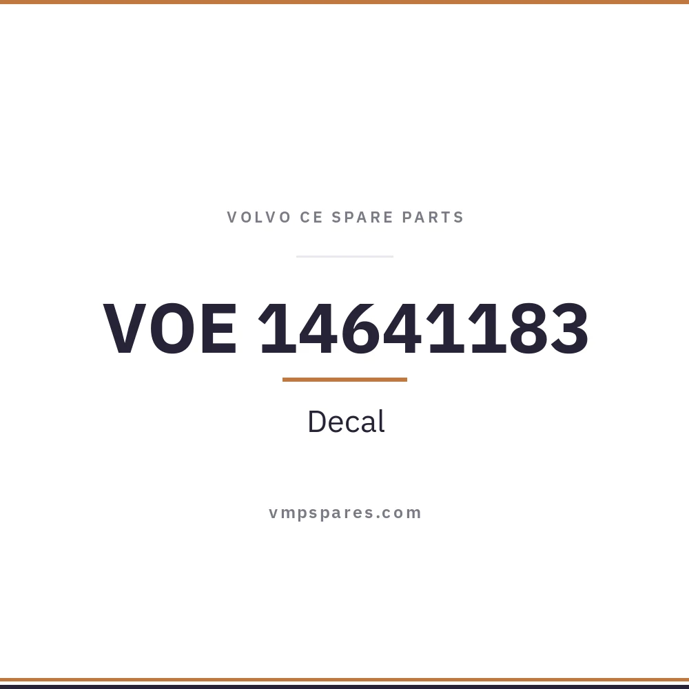 VOE 14641183 – Decal