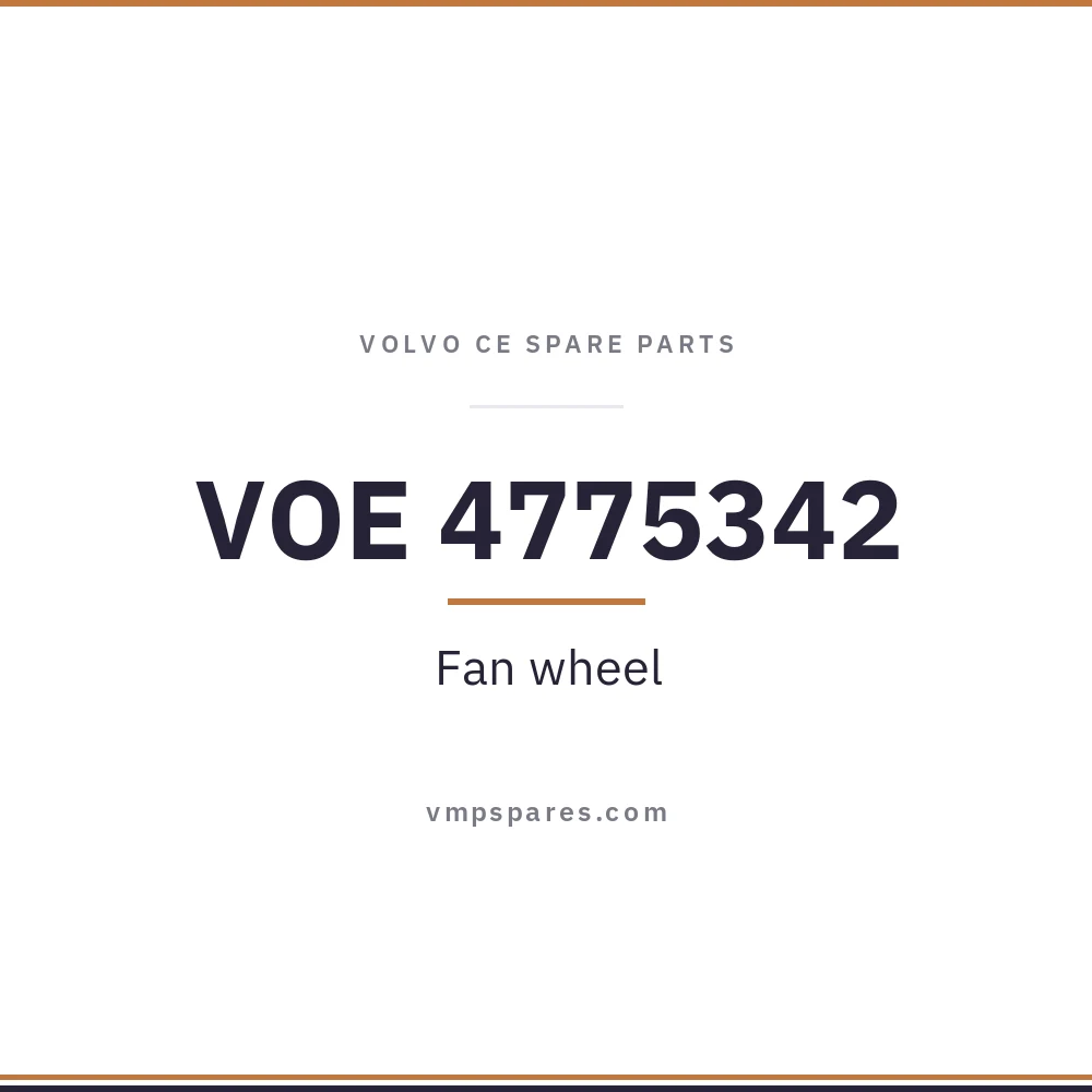 VOE 4775342 – Fan wheel