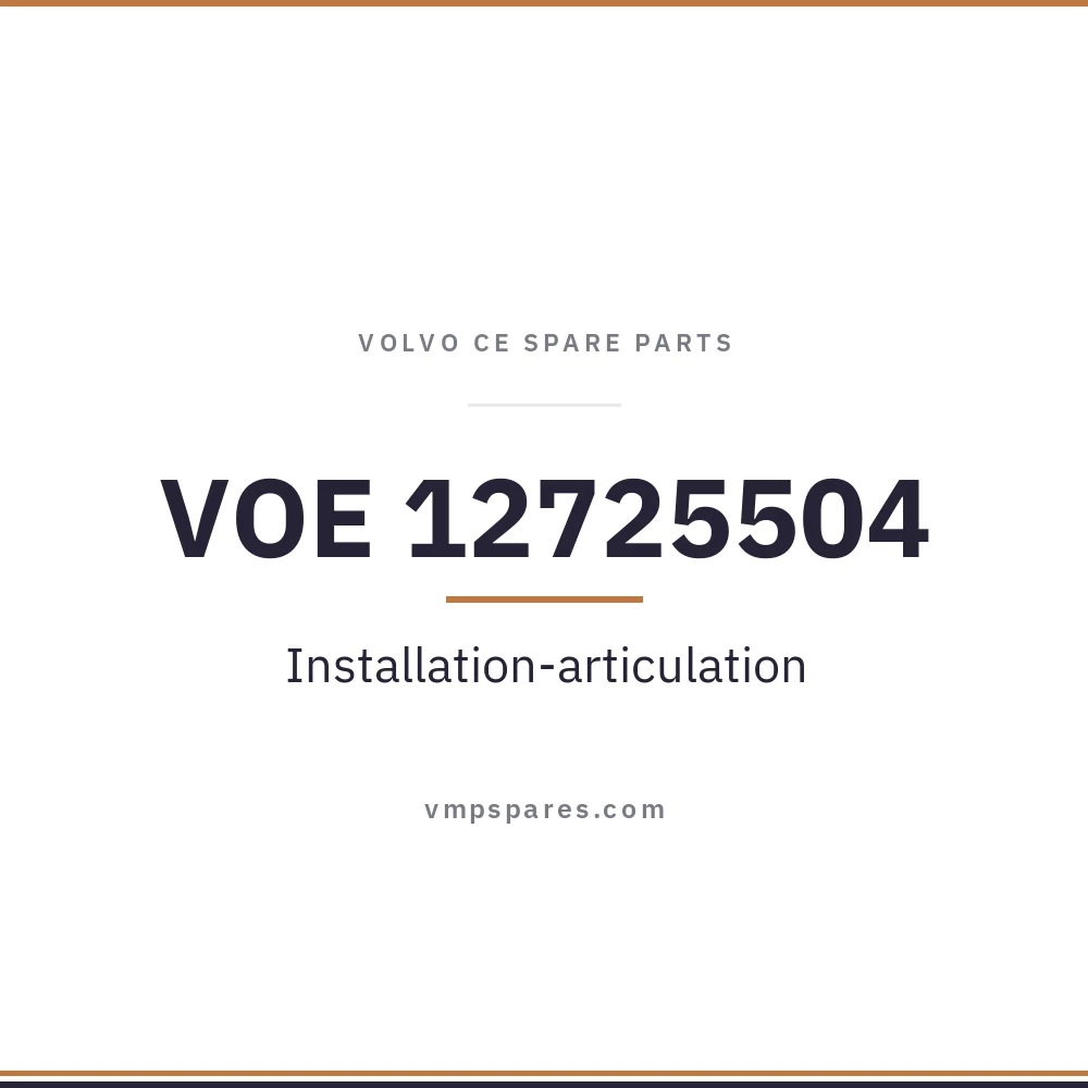VOE 12725504 – Installation-articulation