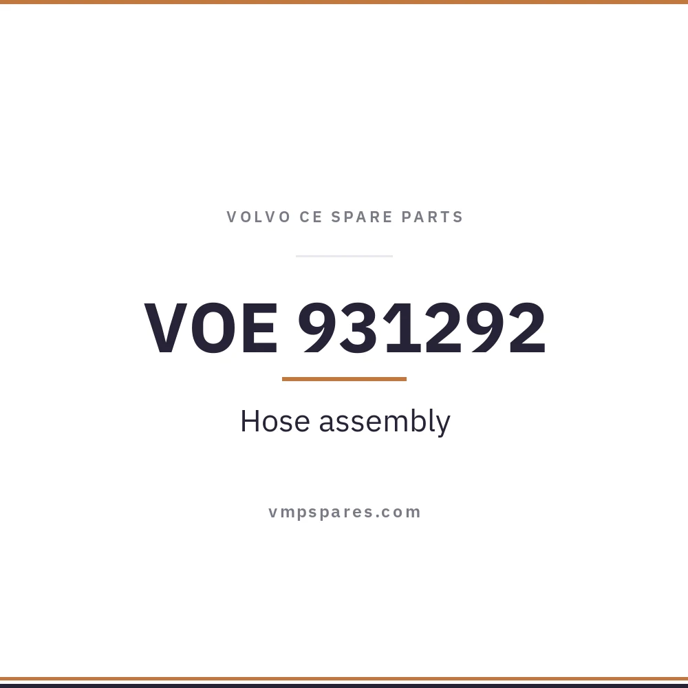 VOE 931292 – Hose assembly