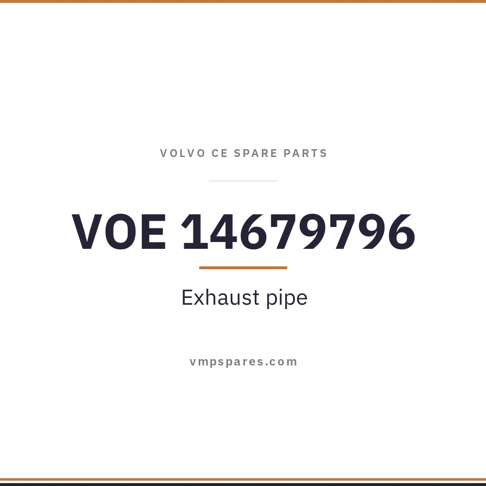 VOE 14679796 – Exhaust pipe