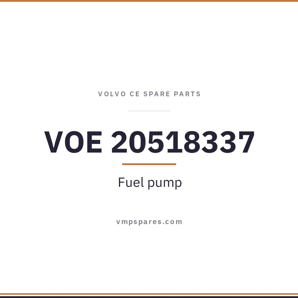 VOE 20518337 – Fuel pump