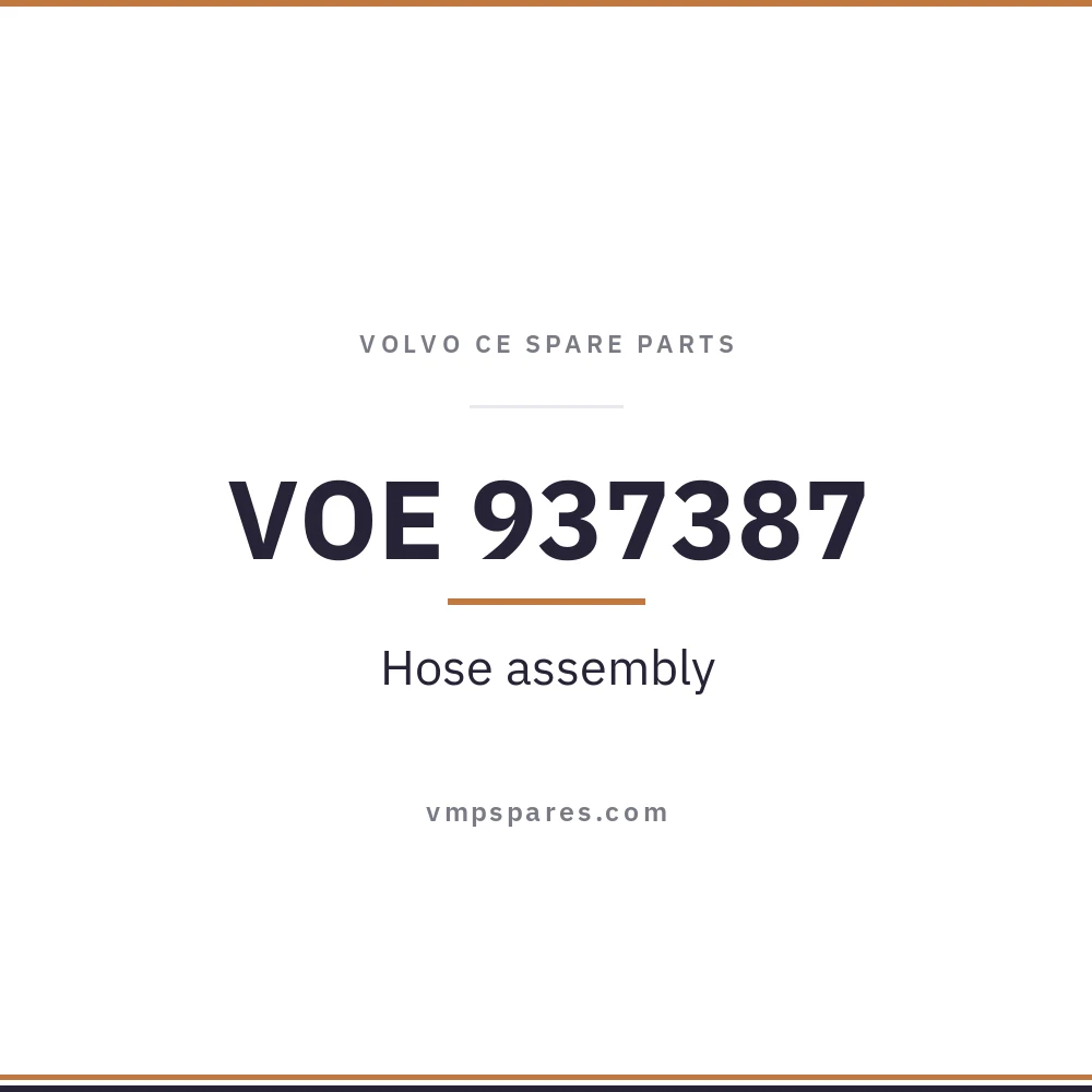 VOE 937387 – Hose assembly