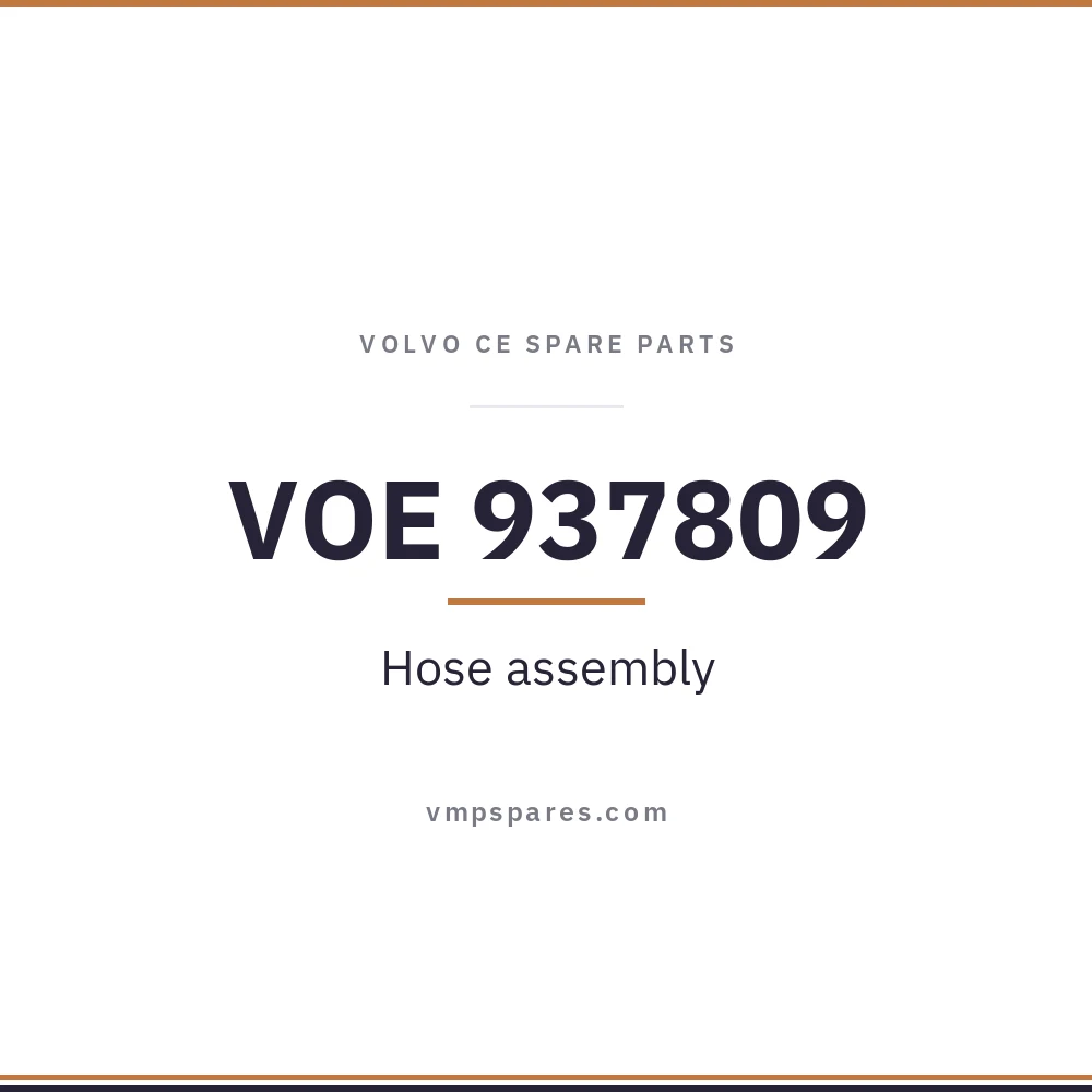 VOE 937809 – Hose assembly