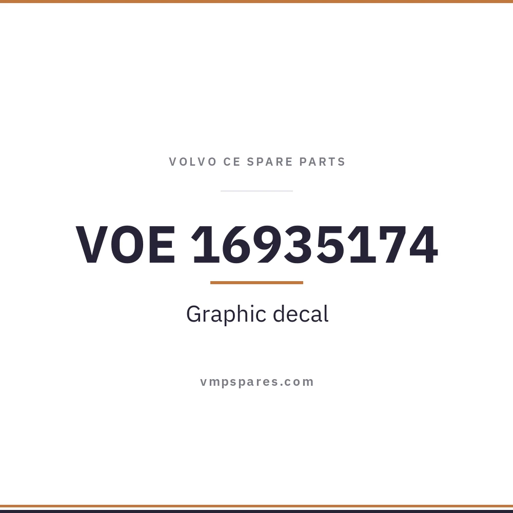 VOE 16935174 – Graphic decal