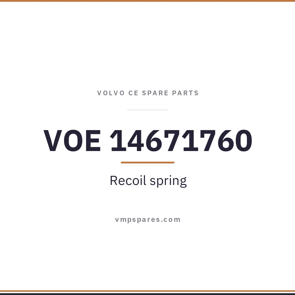 VOE 14671760 – Recoil spring