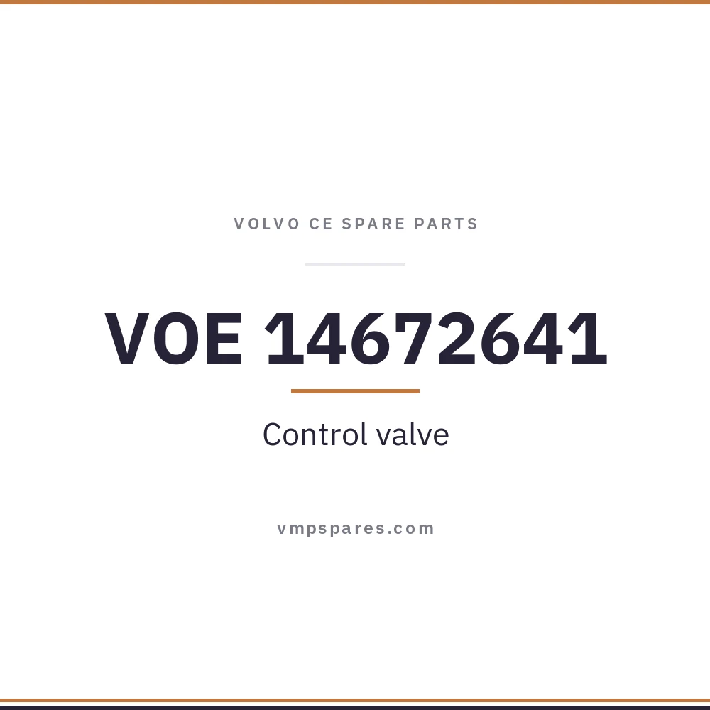 VOE 14672641 – Control valve