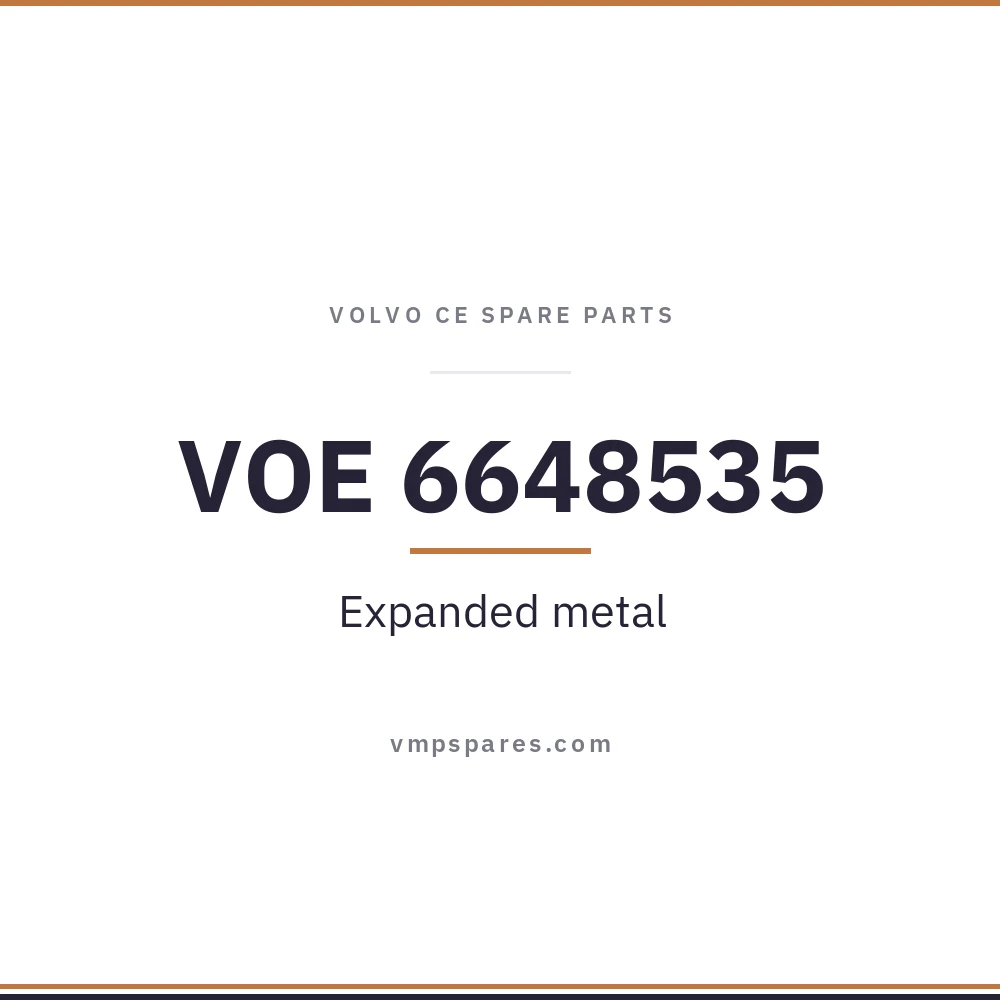 VOE 6648535 – Expanded metal