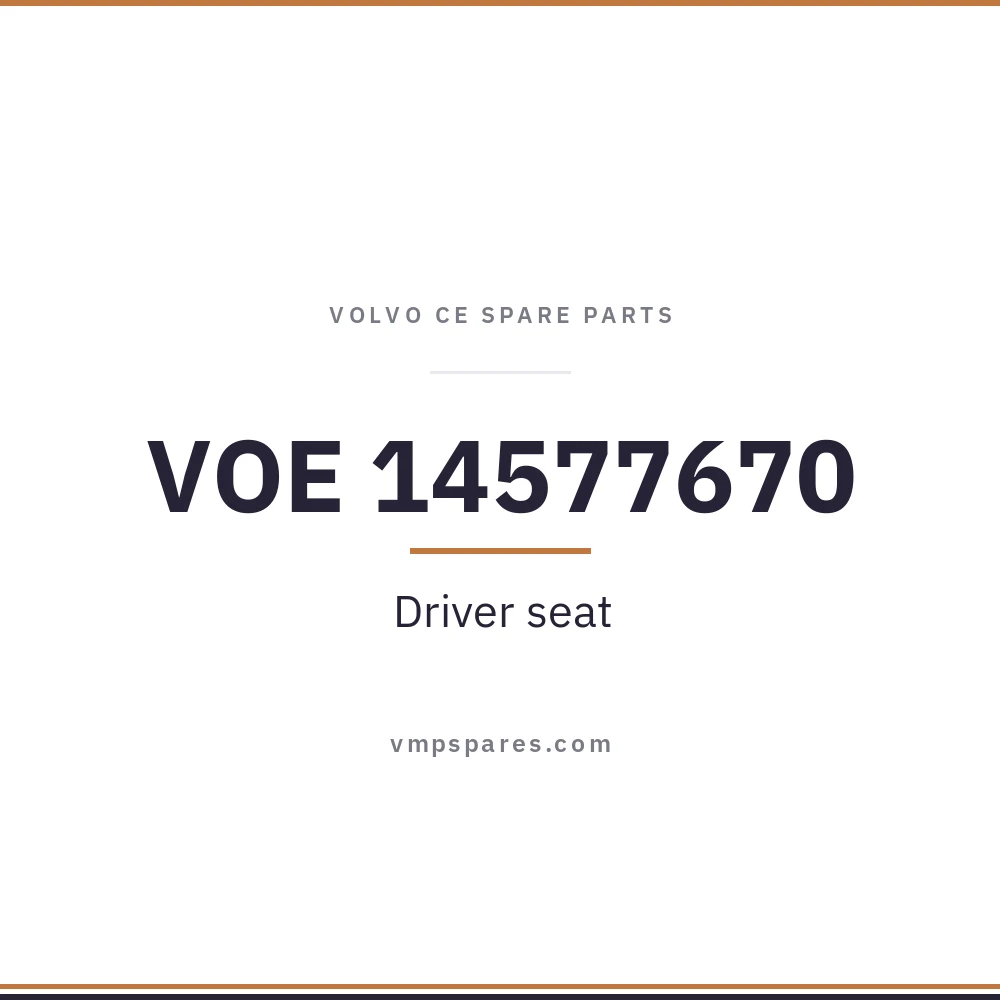 VOE 14577670 – Driver seat