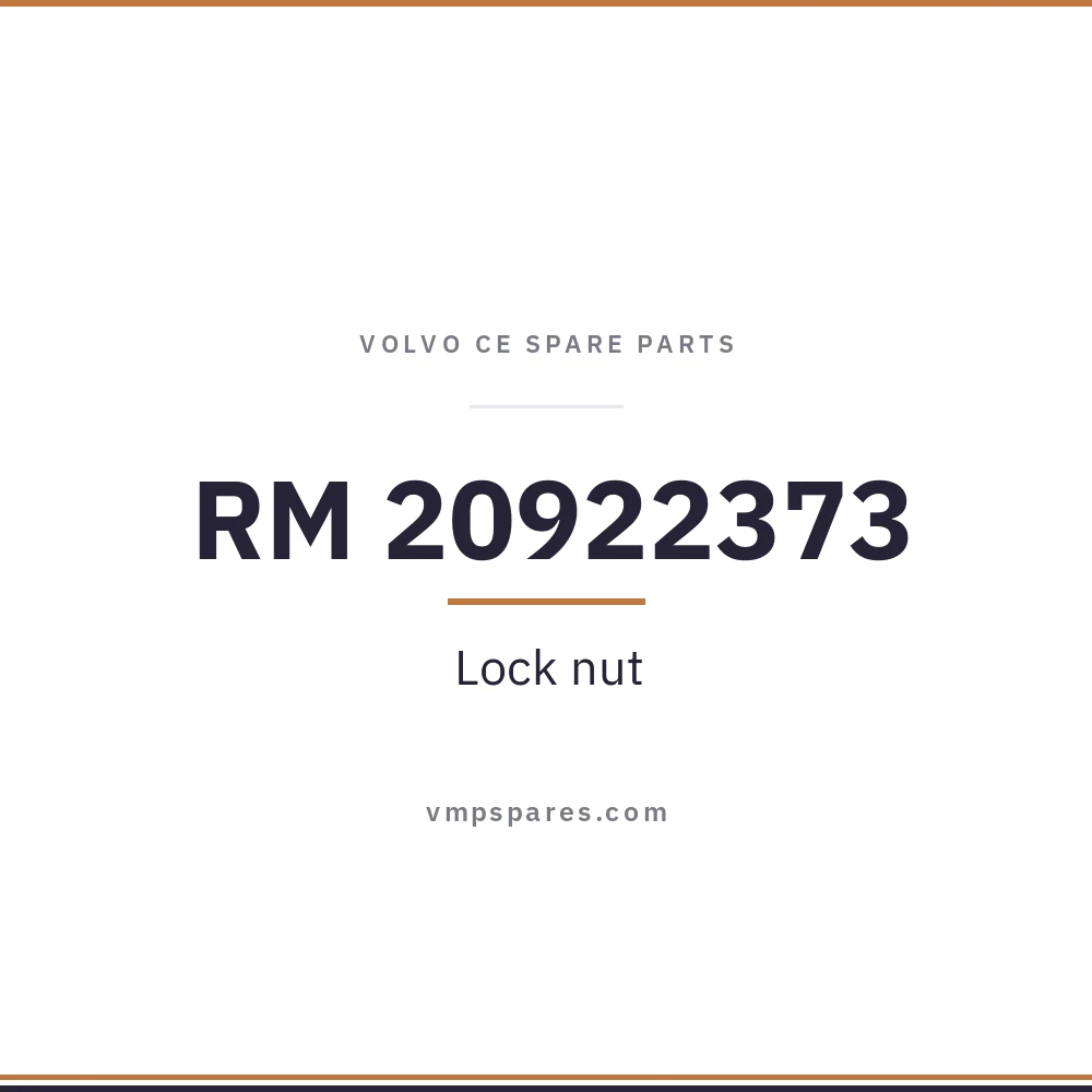 RM 20922373 – Lock nut