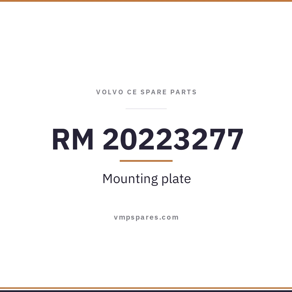 RM 20223277 – Mounting plate