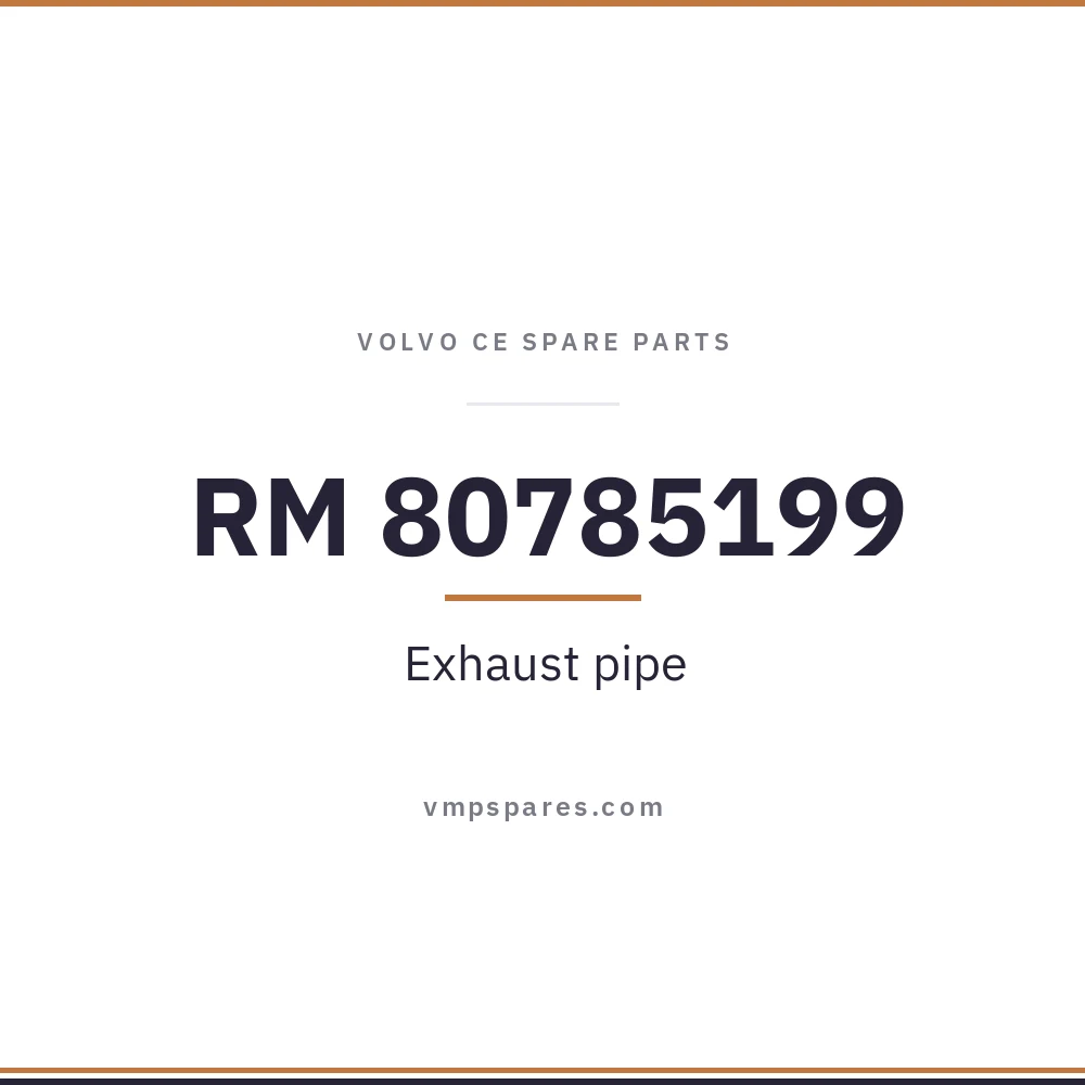 RM 80785199 – Exhaust pipe